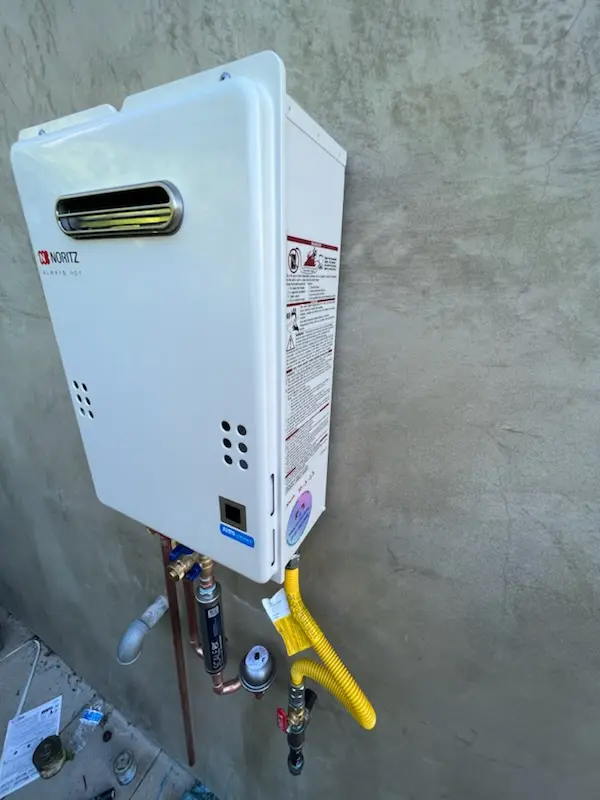 Tankless water heater installation for The Springs homes